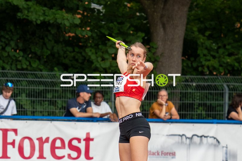 Startnummer 584 beim Speerwurf in Hannover