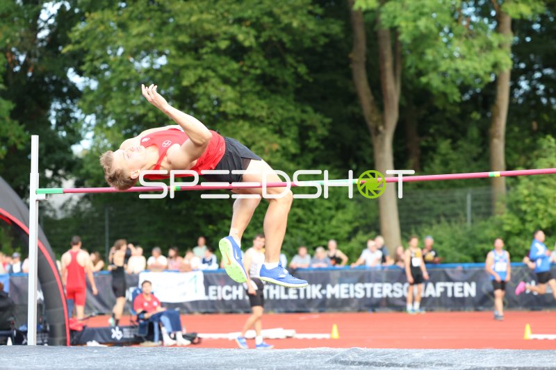 Hochsprung bei den Leichtathletik-Meisterschaften in Hannover