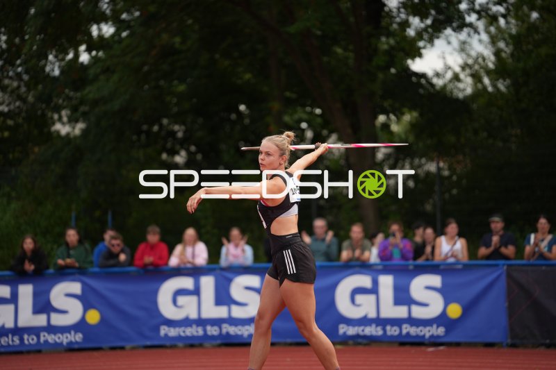 Startnummer 105 beim Speerwurf in Hannover