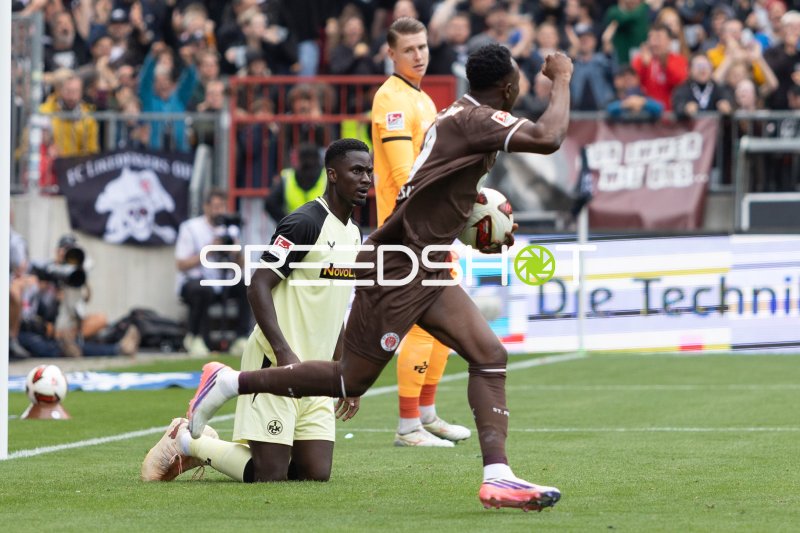 Torjubel FC St. Pauli – Julian Krahl und Maxwell Gyamfi geschlagen