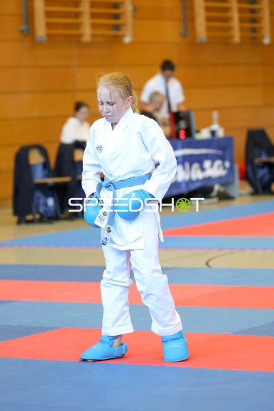 Junge Karateka im Kumite-Wettkampf in Eckernförde
