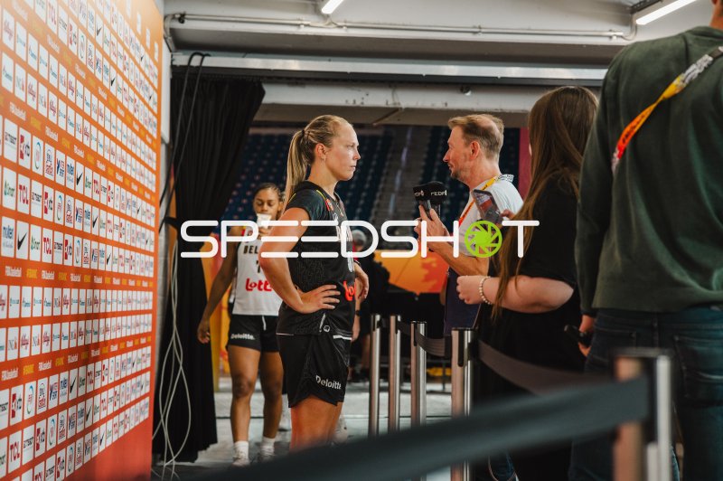 Julie Allemand (Belgium) im Interview in der Mixed Zone