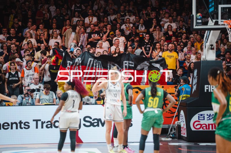 Spielszene beim FIBA Women's Basketball World Cup in der Uber Arena Berlin