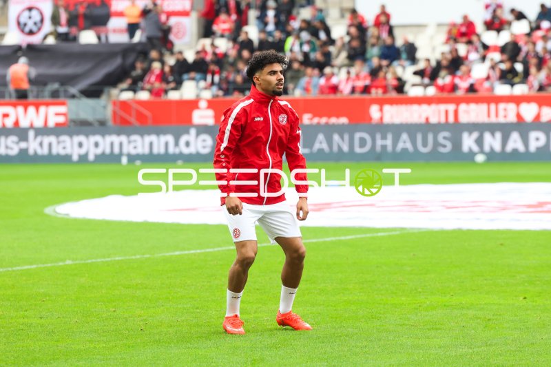 Aiman Dardari bei Rot-Weiss Essen vor dem Anpfiff