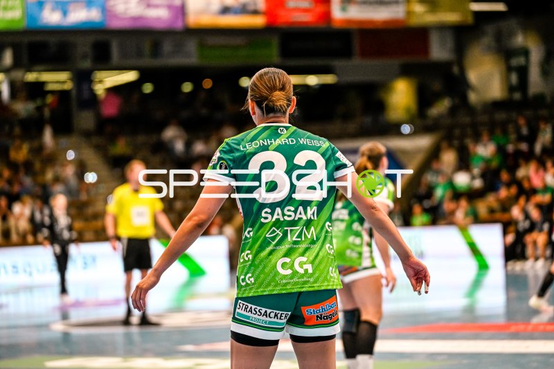 Haruno Sasaki (#32; Frisch auf Göppingen) in der EWS Arena