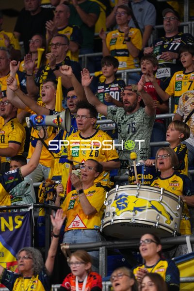 Rhein Neckar Löwen Fans in der SAP Arena Mannheim
