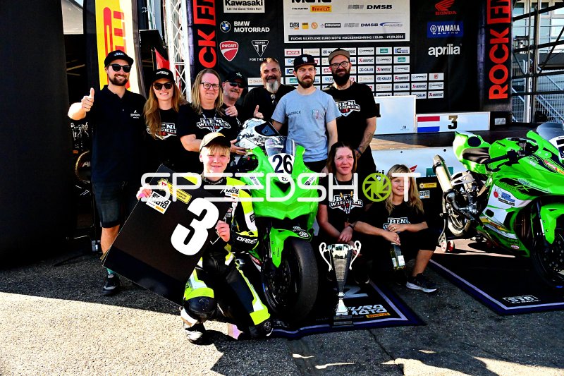 Siegerehrung Motorrad-Nachwuchsmeisterschaft auf dem Hockenheimring