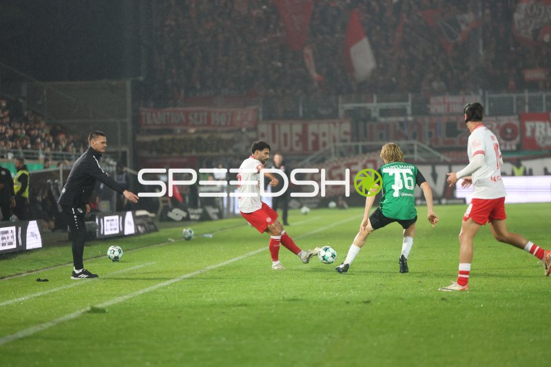 Fußball-Spielaktion im Preußen-Stadion Münster