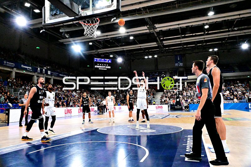 Freiwurf-Situation in der SNP Dome Heidelberg
