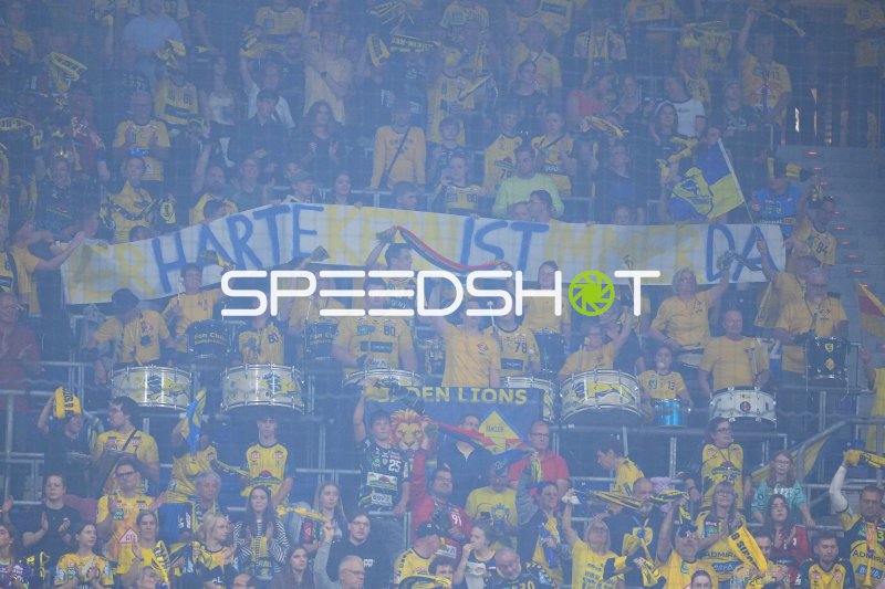 Rhein Neckar Löwen Fans in der SAP Arena Mannheim