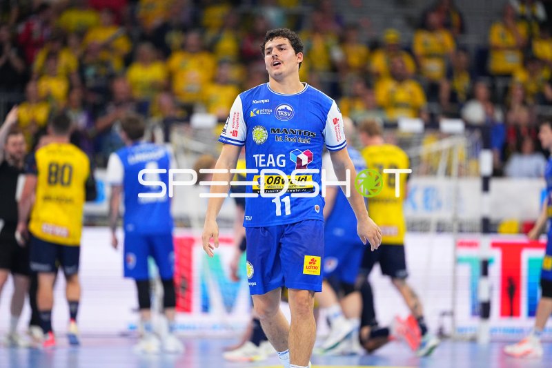 Gian Attenhofer (#11; ThSV Eisenach) während Spielaktion in der SAP Arena