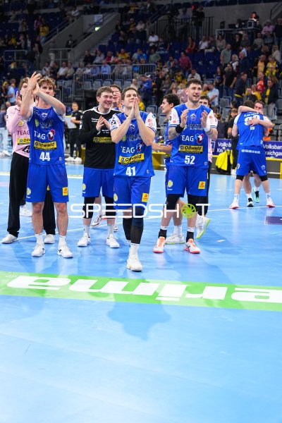 ThSV Eisenach nach Spielende in der SAP Arena Mannheim