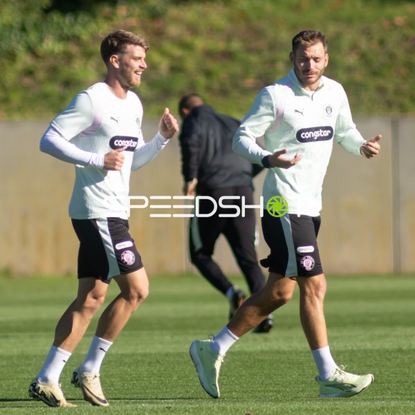 Lars Ritzka und Marcus Mathisen beim Lauftraining im Trainingszentrum