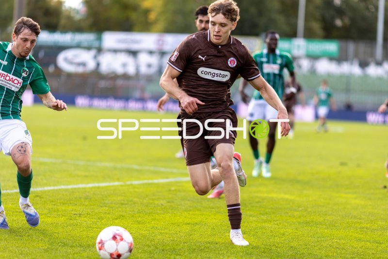 #4 Jannik Westphal (FC St. Pauli II) und #19 Fabian Istefo (VfB Lübeck)