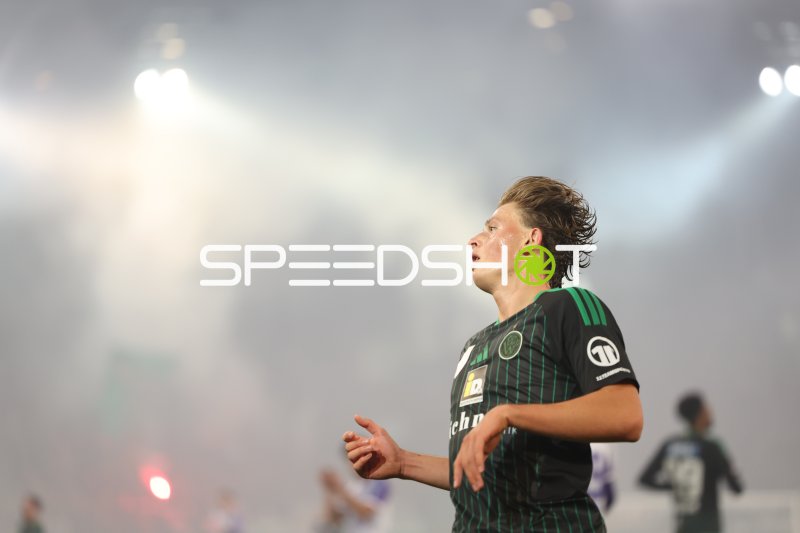 Spieler des FC Wacker Innsbruck im Spielbetrieb am Tivoli Stadion