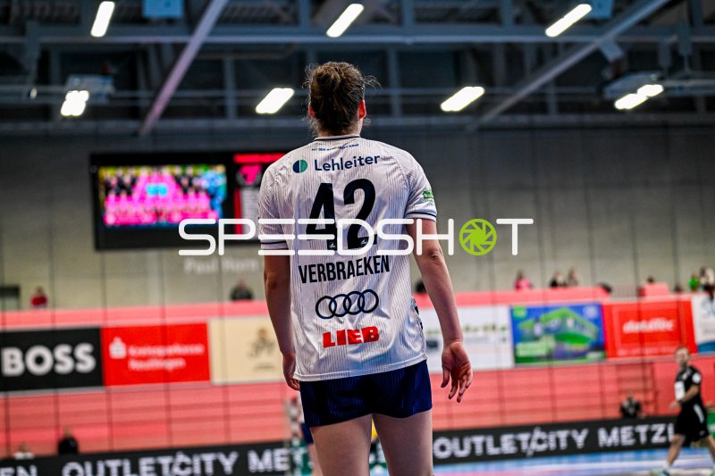Spielerin #42 der Sport-Union Neckarsulm in der Paul Horn-Arena