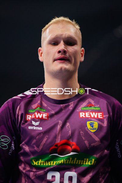 David Späth (#29; Rhein Neckar Löwen) im Porträt in der SAP Arena