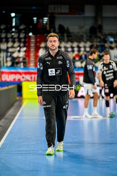 Gonzalo Perez de Vargas (#1; THW Kiel) vor dem Spiel in der PSD Bank Arena