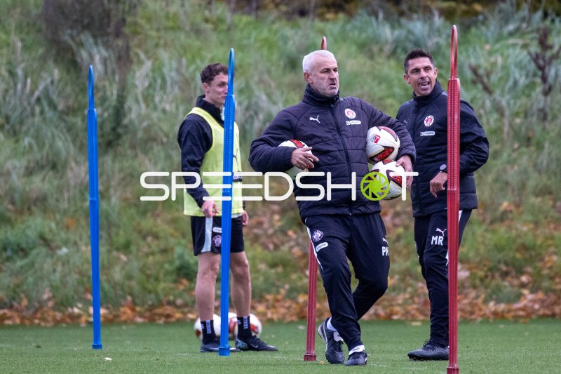 Marcel Rapp und Peter Nemeth beim Training des FC St. Pauli