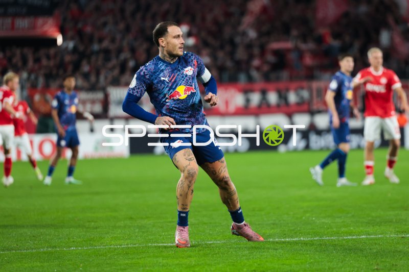 David Raum (RB Leipzig) im Spiel bei Rot-Weiss Essen