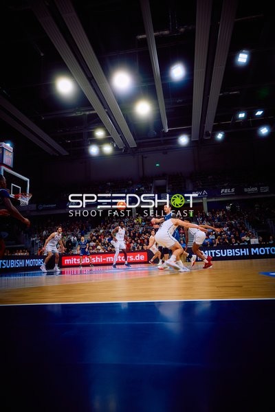 Basketballspiel im Gange