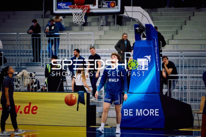 Spieler beim Aufwärmen