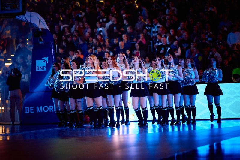 Cheerleader-Gruppenvorführung