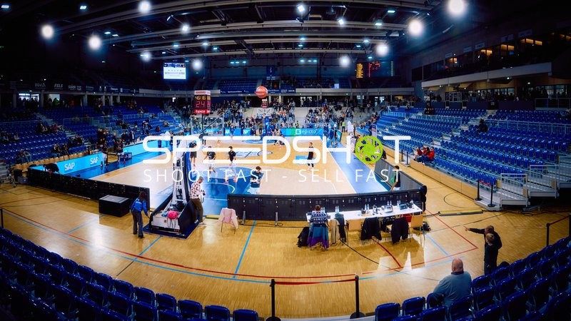 Vorbereitung auf ein Basketballspiel