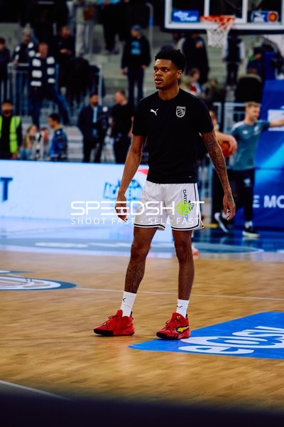 Spieler beim Warm-up