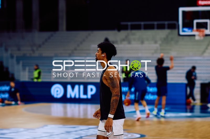 Spieler beim Aufwärmen