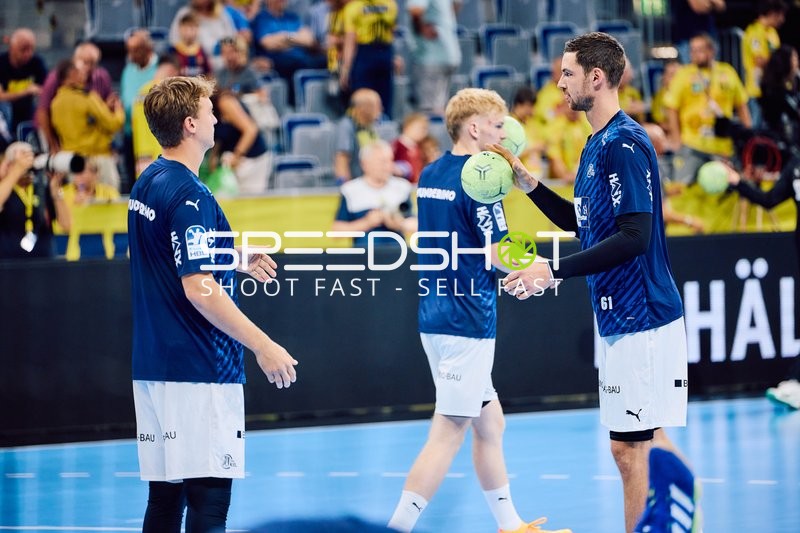 Aufwärmen der Spieler