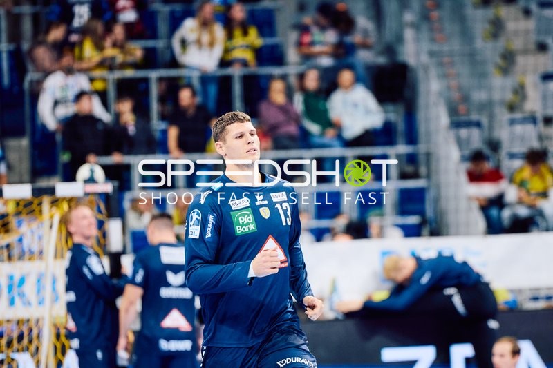 Ein Spieler beim Aufwärmen