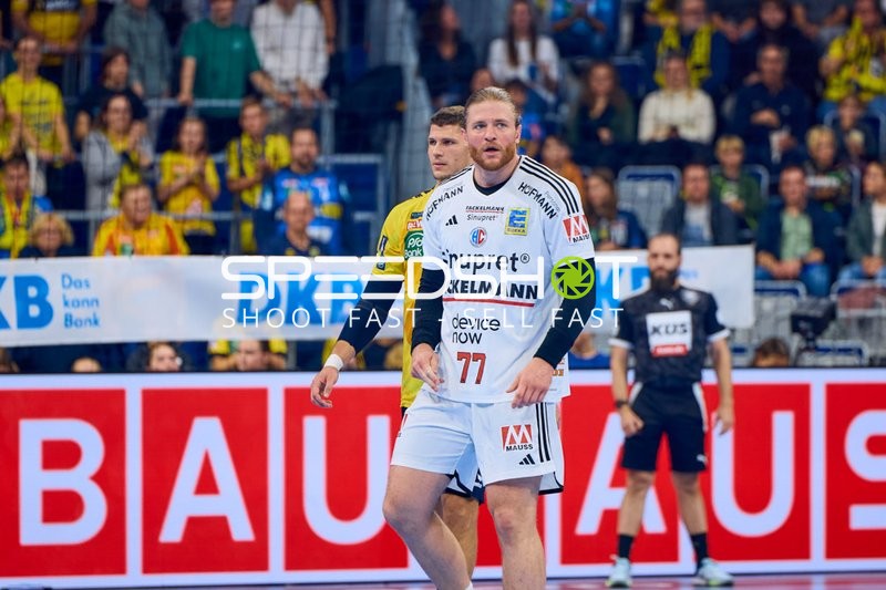 Spielszene während eines Handballspiels