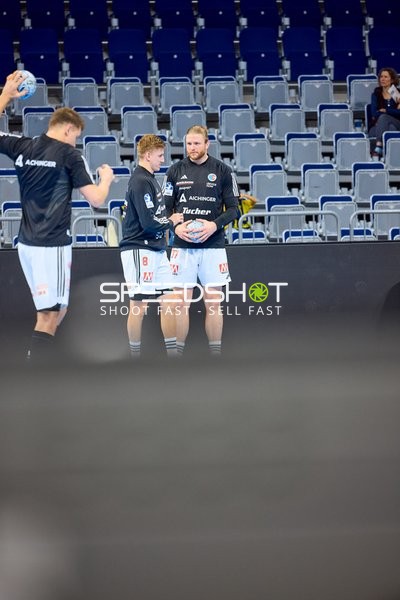 Aufwärmen der Spieler