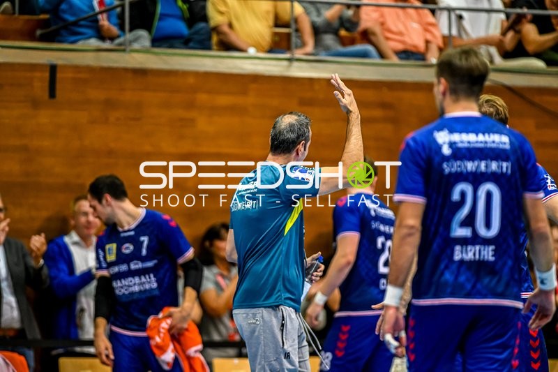 Handball I Herren I Saison 2023-2024 I DHB-Pokal I 3. Runde I SG BBM Bietigheim - TSV Hannover-Burgdorf I 04.10.2023