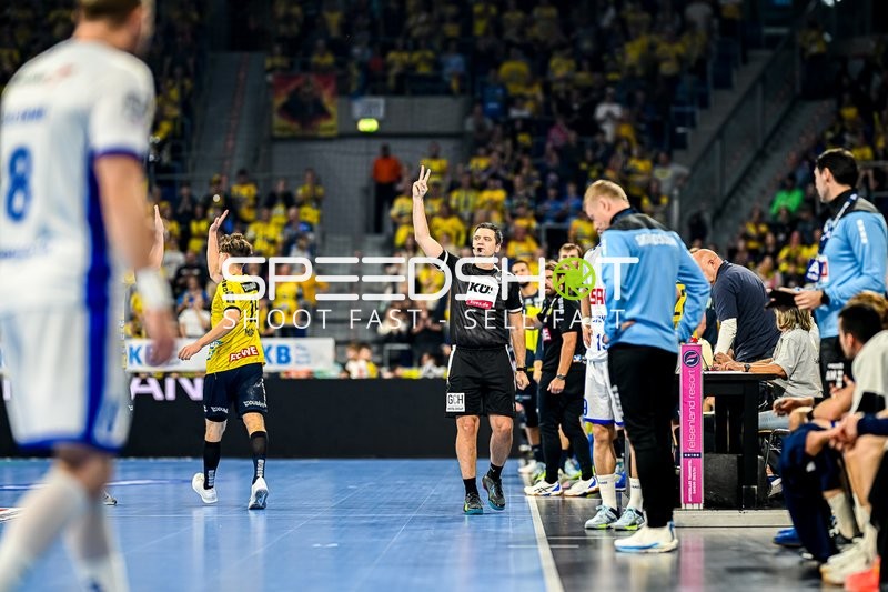 Handball I Herren I Saison 2023-2024 I Liqui Moly Handballbundesliga I 8. Spieltag I Rhein-Neckar Löwen - VfL Gummersbach I 22.10.2023