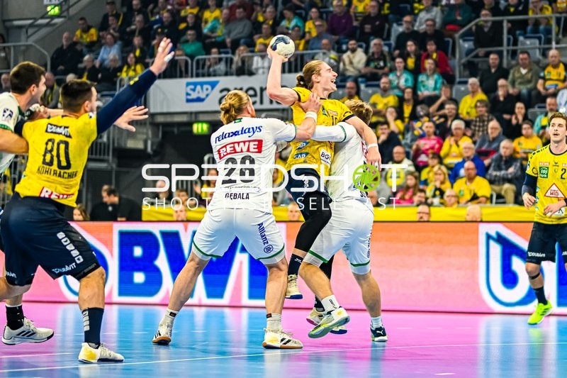 Handball I Herren I Saison 2023-2024 I Liqui Moly Handballbundesliga I 10. Spieltag I Rhein-Neckar Löwen - SC DHfK Leipzig I 09.11.2023