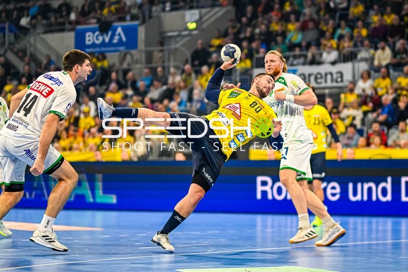 Handball I Herren I Saison 2023-2024 I Liqui Moly Handballbundesliga I 10. Spieltag I Rhein-Neckar Löwen - SC DHfK Leipzig I 09.11.2023