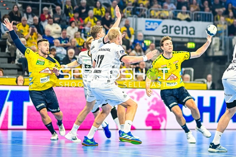 Handball I Herren I Saison 2023-2024 I Liqui Moly Handballbundesliga I 11. Spieltag I Rhein-Neckar Löwen - THW Kiel I 12.11.2023