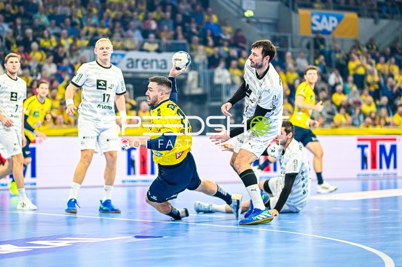 Handball I Herren I Saison 2023-2024 I Liqui Moly Handballbundesliga I 11. Spieltag I Rhein-Neckar Löwen - THW Kiel I 12.11.2023