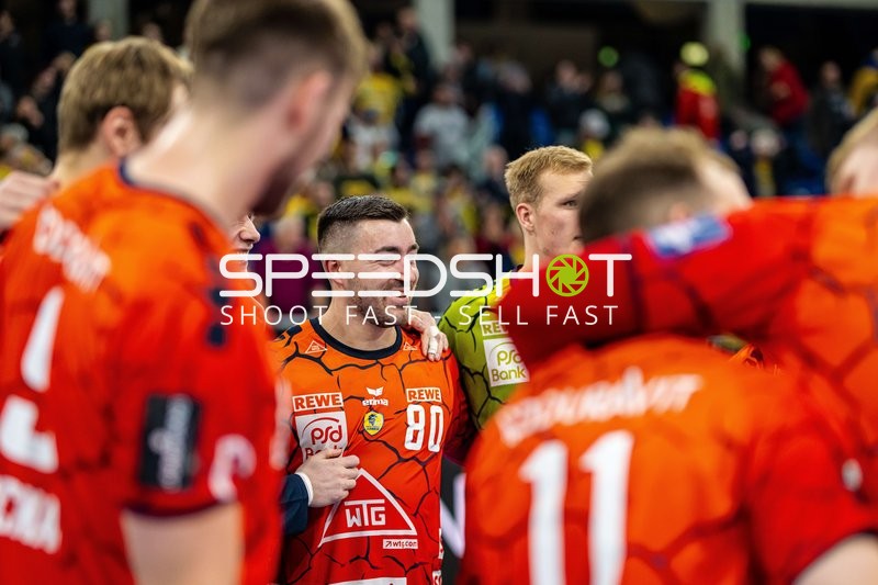 Team-Feier nach dem Spiel.