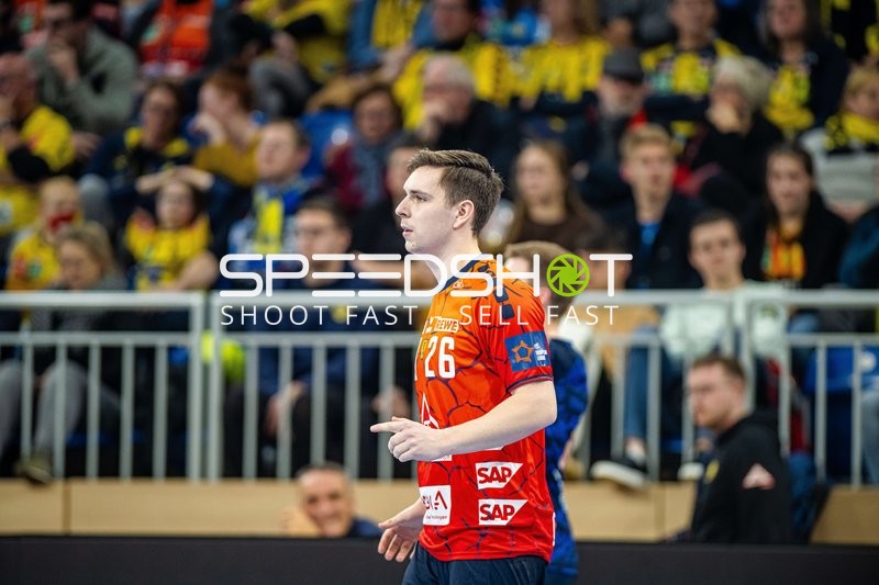 Spieler fokussiert in Aktion während des Spiels