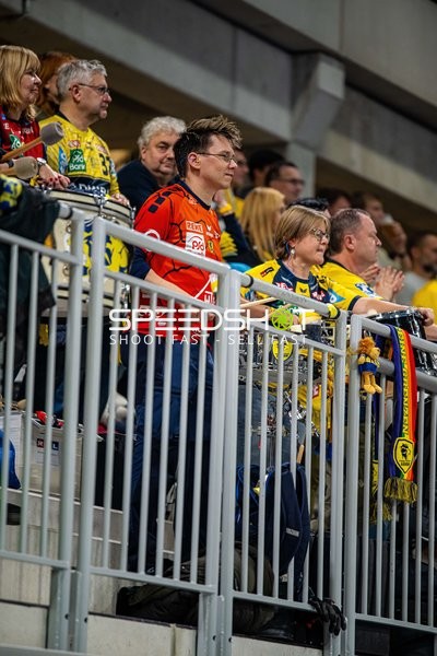 Zuschauer bejubeln das Handballspiel