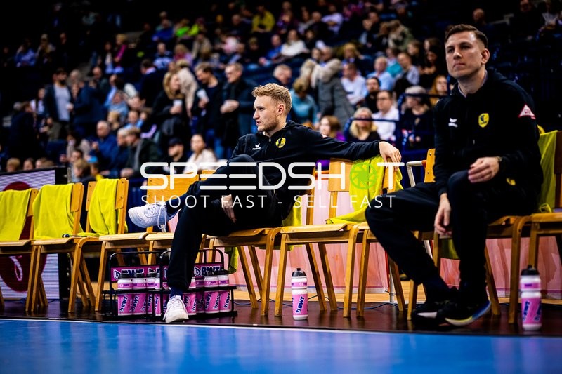 Bankbereich im Handballspiel