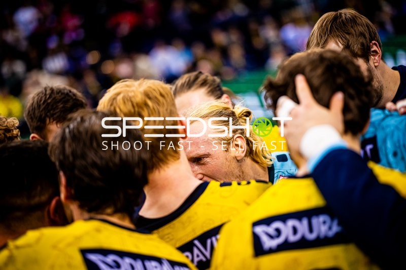 Jubelszene der Rhein-Neckar Löwen