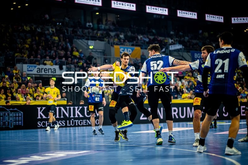 Handball I Herren I Saison 2023-2024 I Liqui Moly Handballbundesliga I 17. Spieltag I Rhein-Neckar Löwen - ThSV Eisenach I 20.12.2023