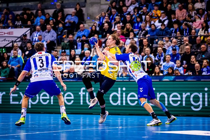 Handball I Herren I Saison 2023-2024 I Liqui Moly Handballbundesliga I 18. Spieltag I TVB Stuttgart - Rhein-Neckar Löwen I 23.12.2023