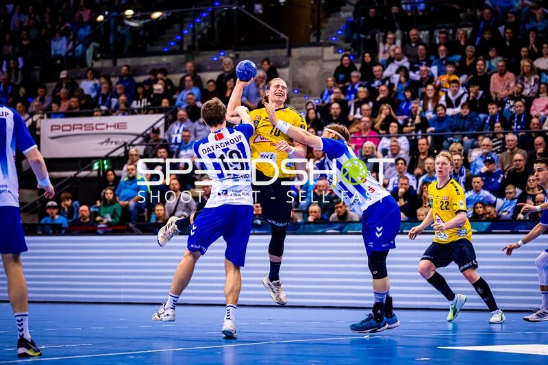 Handball I Herren I Saison 2023-2024 I Liqui Moly Handballbundesliga I 18. Spieltag I TVB Stuttgart - Rhein-Neckar Löwen I 23.12.2023