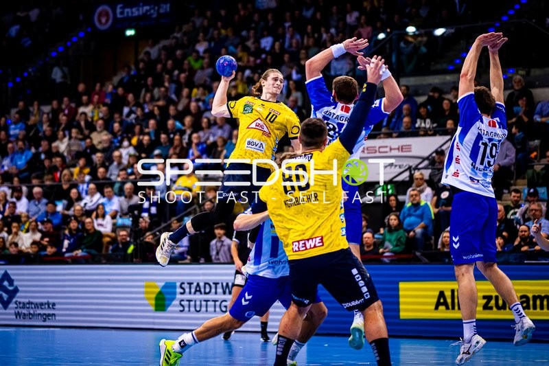 Handball I Herren I Saison 2023-2024 I Liqui Moly Handballbundesliga I 18. Spieltag I TVB Stuttgart - Rhein-Neckar Löwen I 23.12.2023
