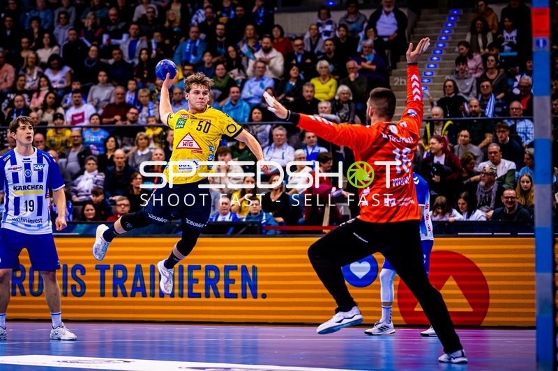 Handball I Herren I Saison 2023-2024 I Liqui Moly Handballbundesliga I 18. Spieltag I TVB Stuttgart - Rhein-Neckar Löwen I 23.12.2023